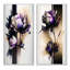 «Puple Peony Flower on Abstract Paint III», ensemble de 2 reproductions-1315935328-1315935334