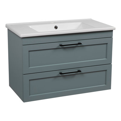 39.6'' Single Bathroom Vanity with Ceramic Top