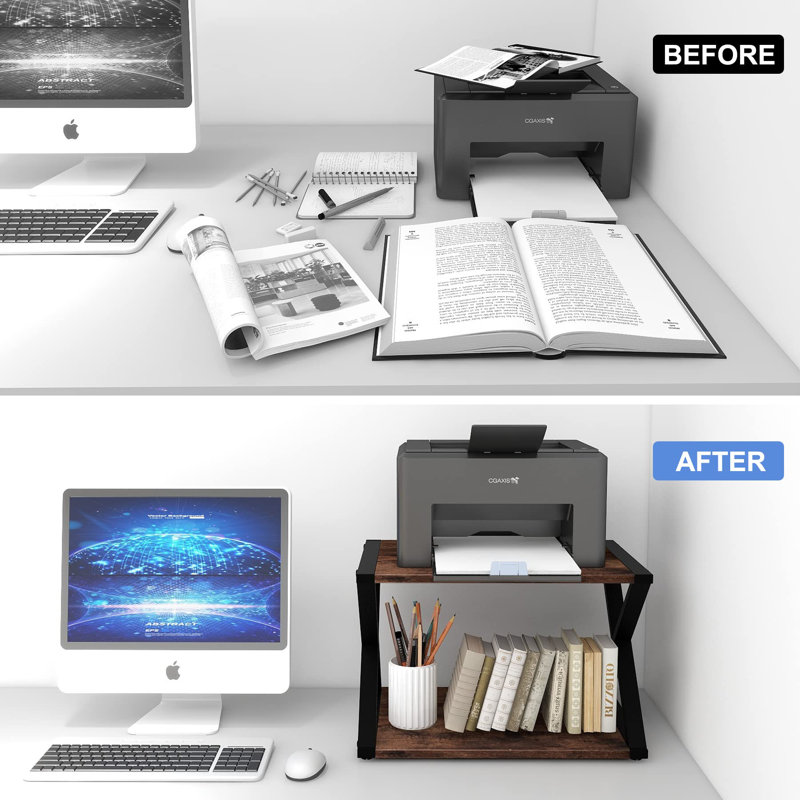 11.4'' H x 18.11'' W Printer Stand