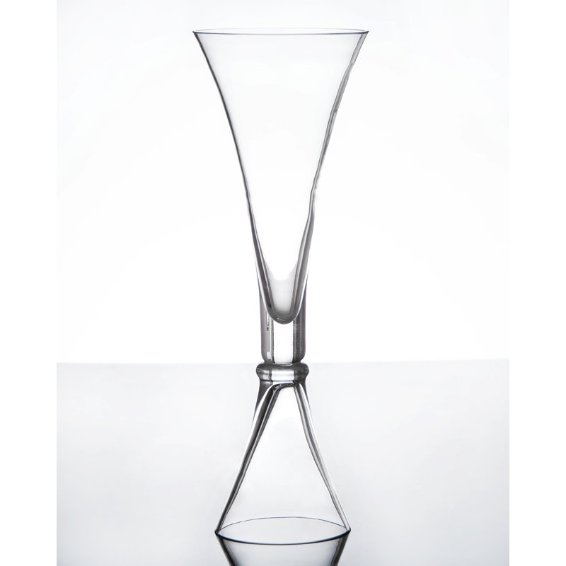 Oslo Handmade Glass Floor Vase, 19.75" H x 7" W x 7" D