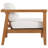Muret Teak Left-Arm Patio Chair with Cushions