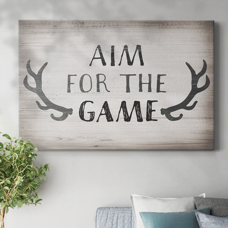 Toile tendue avec toile Aim Game, H 8 po x l 12 po