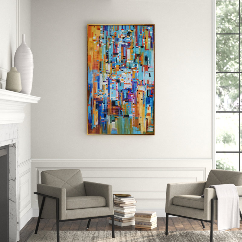 City 1 by Ekaterina Ermilkina - Painting on Canvas