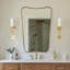 Miroir de salle de bain Contemporary Cadre en acier inoxydable-58363945-41474998