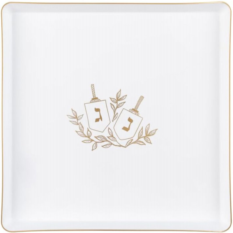 Disposable Hanukkah Salad Plate