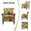 Araceli Floral Wooden Upholstered Accent Chair with Nailhead Trim-1284826349
