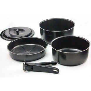 6 - Piece Non-Stick Metal Cookware Set