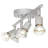 Mazon 19.7'' 4 -Light Rail Track Kit with Dimmable and Adjustable Head