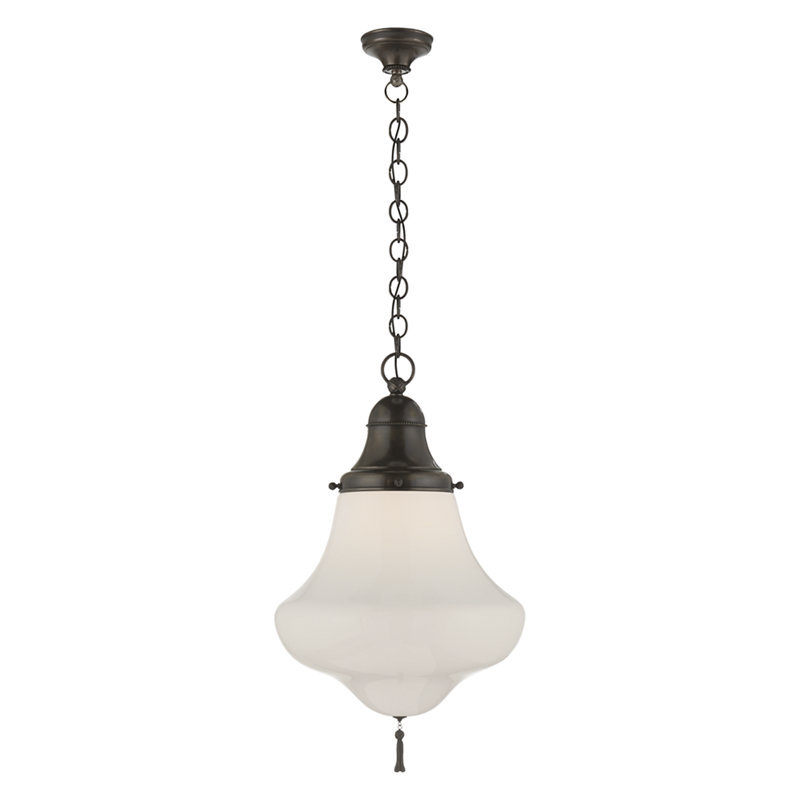 Ralph Lauren Home Xavier 1 Light Pendant, Bronze, 23.5" H x 14" W x 14" D