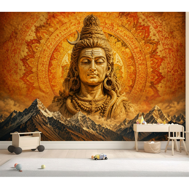 Papier peint adhésif autocollant Shiv Shiva Shiva, L 69 po x l 96 po