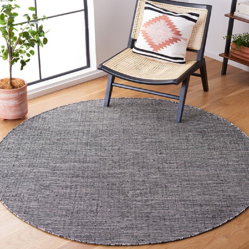 Dallis Cotton Indoor Rug, Round 6'