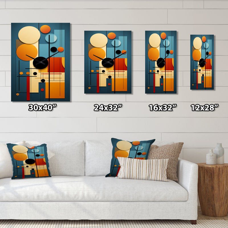 Horloge murale Divination, H 32 po x l 16 po x P 1 po