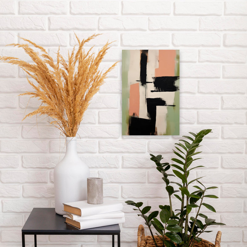 Art contemporain contemporain abstrait, H 18 po x l 12 po