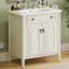 Meuble-lavabo de style rétro de 31 po au fini vieilli, installation facile et grande capacité de rangement-1572320349