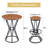 Single-piece bar table and chair set