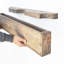 Solid Wood Floating Shelf with Adjustable Shelves-388257650