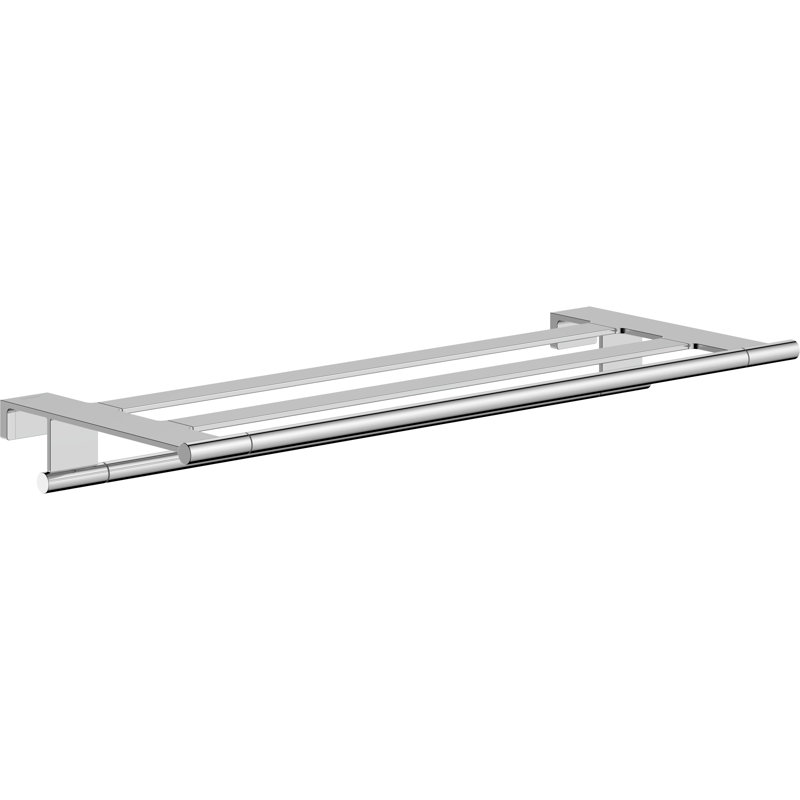 Porte-serviettes en chrome avec barre à serviettes hansgrohe AddStoris S, Chrome