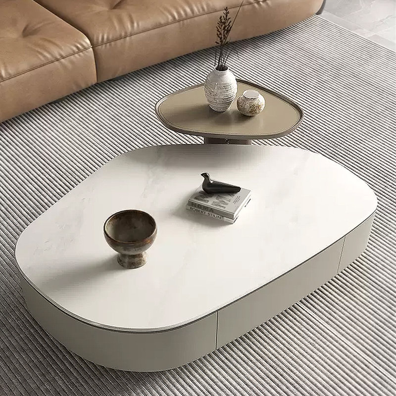 Ensemble de tables basses en marbre italien
