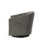 Méridienne pivotante gris anthracite - Base en bois stylisée Sinous No Sag Springs en tissu facile à nettoyer-116738794