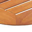 Winnett Round Acacia Folding Outdoor Dining Table With Umbrella Hole , cm W cm D-387591521