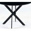 Table de salle à manger 42,1 "Mid-Century pour 4 à 6 personnes avec plateau rond en MDF, table de salle à manger à piédestal, table basse de loisir, pieds croisés-119372105-119372107-119372106