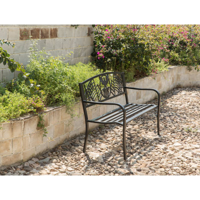 Banc de jardin en acier durable Barty