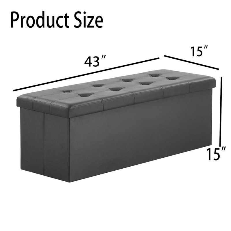 Medwin Upholstered Ottoman, Oak Gray