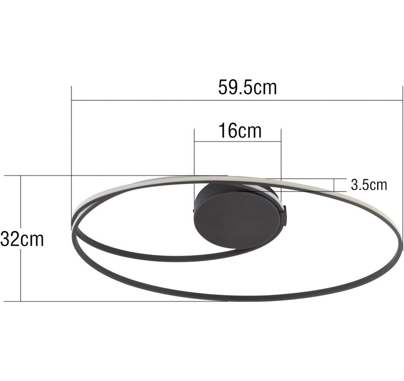 Aluminium LED Flush Mount