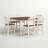 Alyssha 6 - Person Solid Wood Solid Wood Top Four Leg Dining Set-897369713