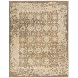 Adrien Hand-Knotted Wool/Cotton Beige Area Rug
