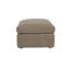 Repose-pieds carré en velours côtelé robuste-132835384