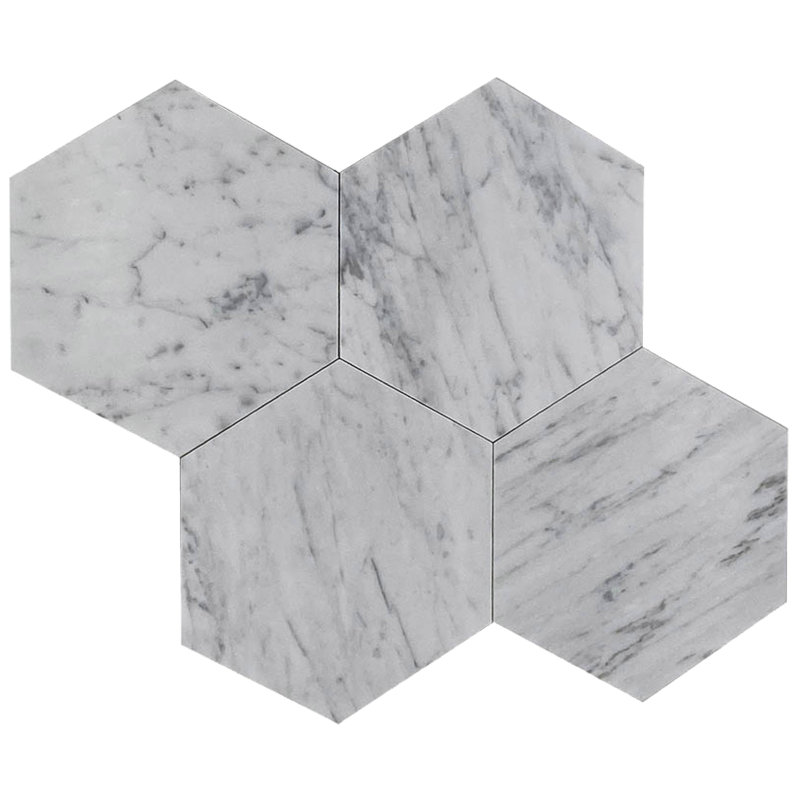 10.25" x 10.25" Marble Mosaic Wall Tile