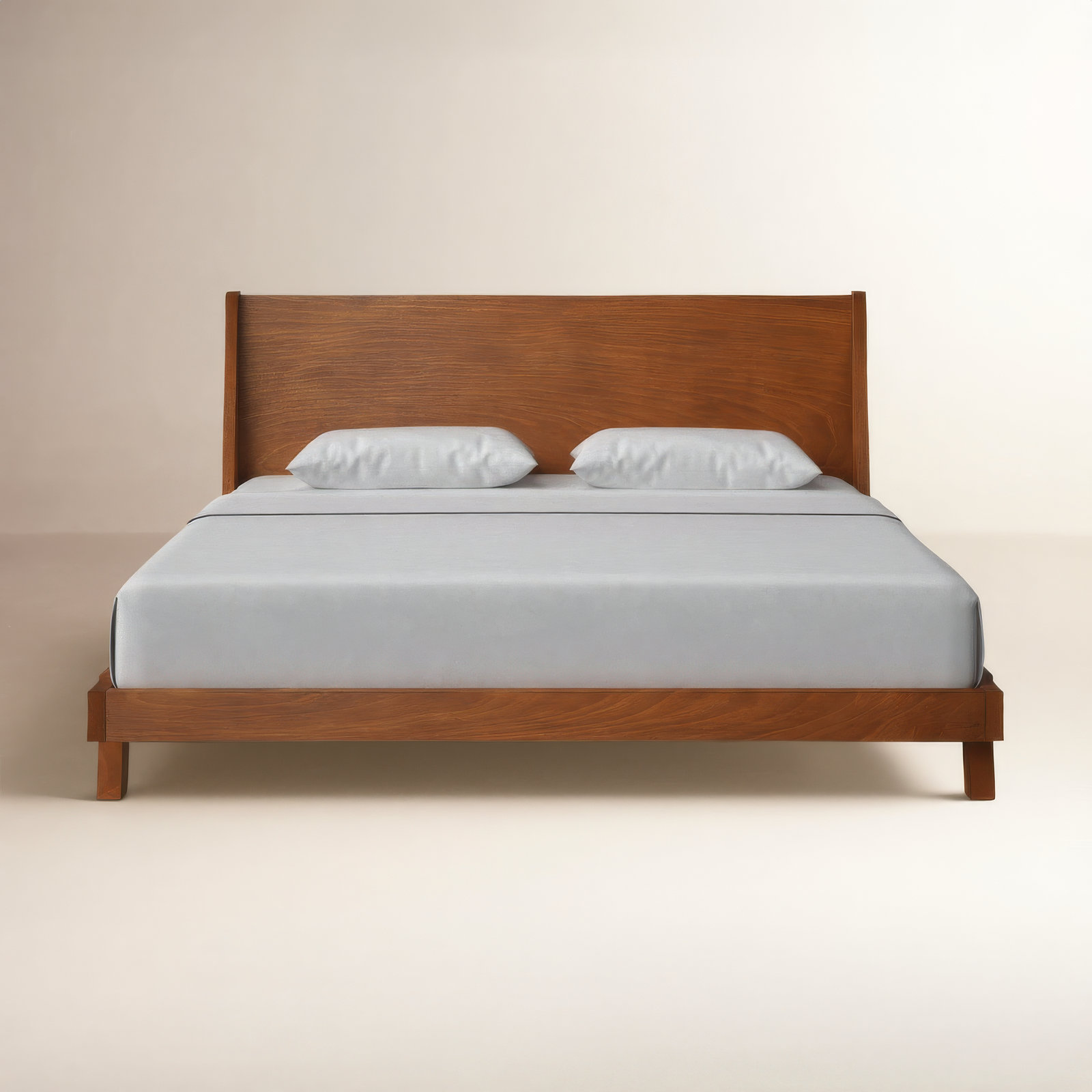 Juno Solid Wood Wingback Bed, California King