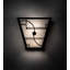 Plafonnier encastré noir à 2 lumières à intensité variable