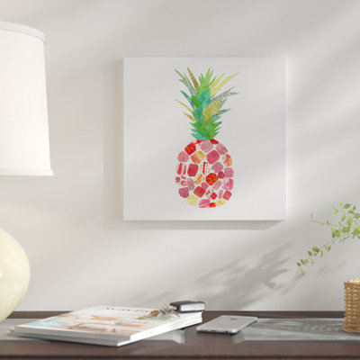 « tropical fun ananas i », impression sur toile