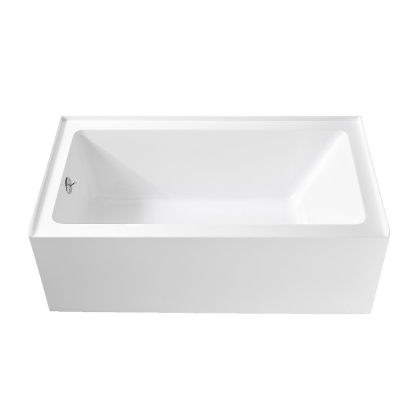 60'' x 30'' Soaking Acrylic Bathtub, Left