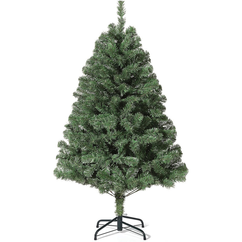 Arbre de Noël artificiel 6 pi 6 pi, petit arbre de Noël réaliste de qualité supérieure avec 380 branches, base en métal