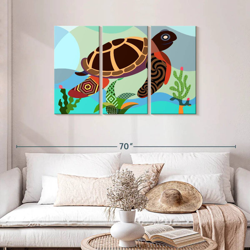 Brampt Spectrum Sea Turtle, 28" H x 45" W