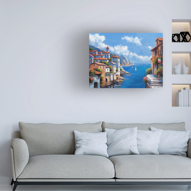 Art sur toile, John Zaccheo Vista Italiano, H 35 po x l 47 po