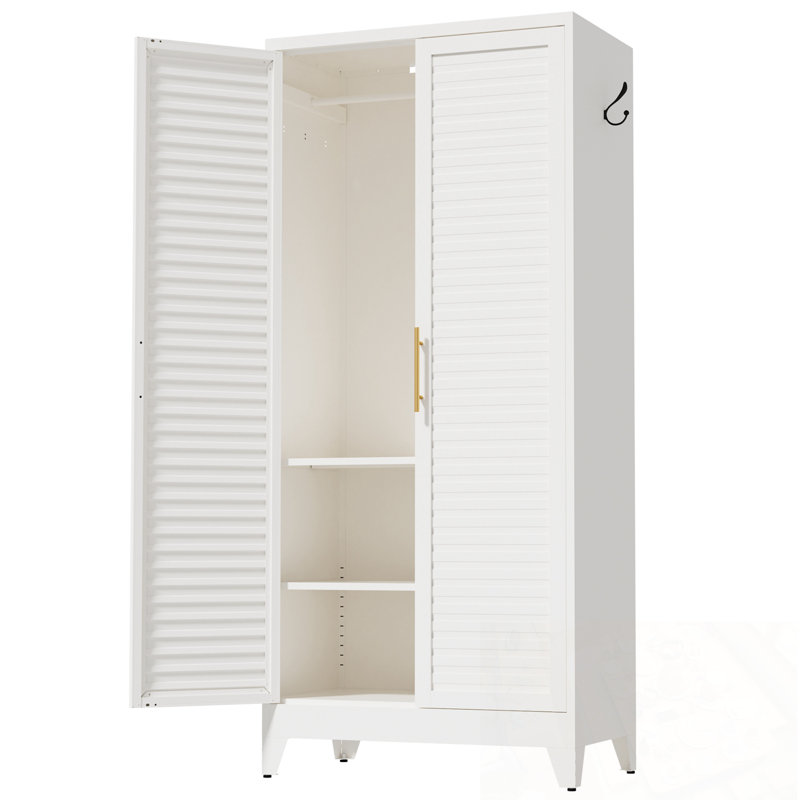 Metal Roybal Closet with 2 Doors