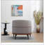 Fauteuil demi-tonneau moderne avec accoudoirs rembourrés-290685204