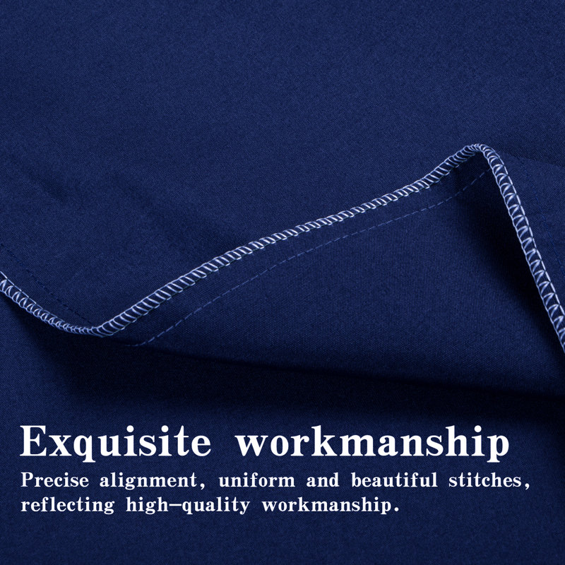 Microfiber Flatweave Flat Sheet, Navy Blue, Twin Flat Sheet