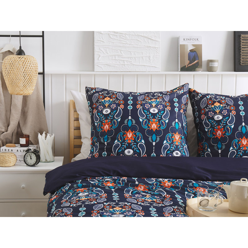 Madrona Floral Duvet Cover Set with Pillowcases Included, 155 x 220 cm - 1 Pillowcase (80 x 80 cm)