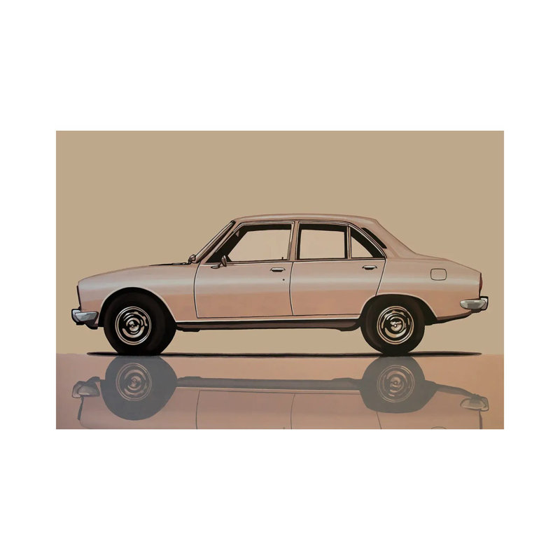 Peugeot 504 1968 by Paul Meijering - Wrapped Canvas Gallery-Wrapped Canvas Giclée, 101.6 cm H x 66.04 cm W x 1.91 cm D