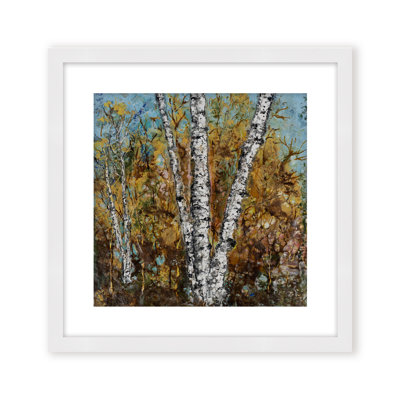 "Burnished Birch" Canvas Wall Art By Karen Biery Acrylic Painting Print