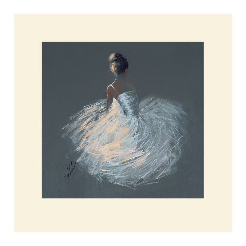 Tutu by Hazel Bowman - Painting, Yellow