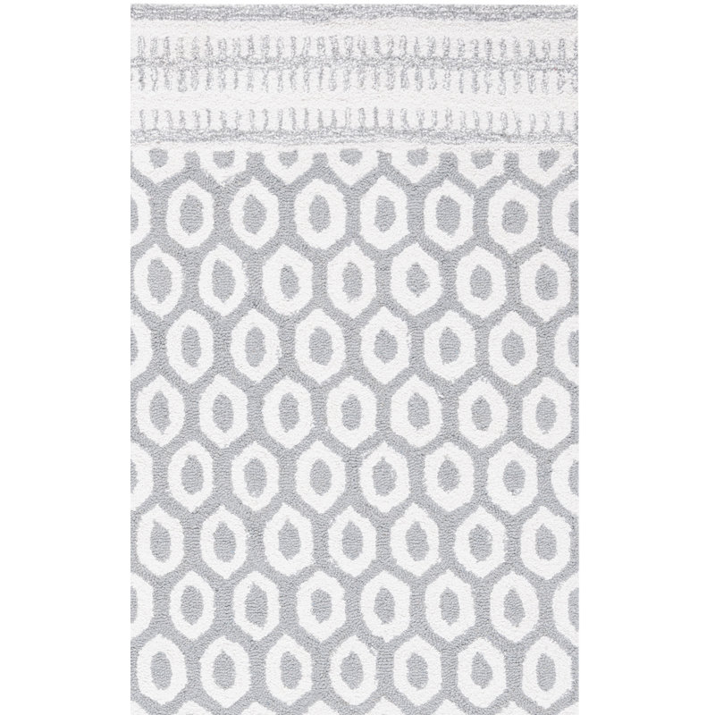 Cela Hand Tufted Performance Geometric Rug, Rectangle 4' x 6'