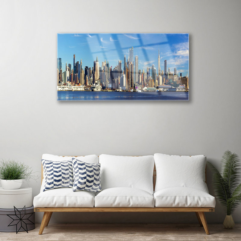 City Houses - Unframed Photograph on Glass