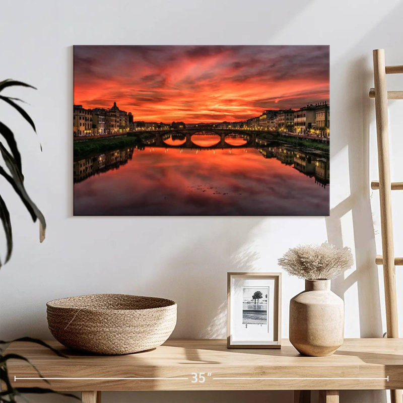Kavia Ponte Vecchio Florence Italy I, 16" H x 24" W