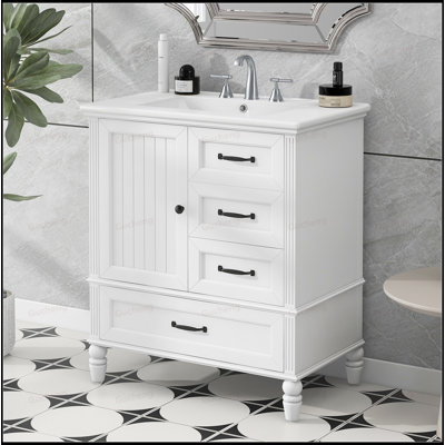 Armoire de meuble-lavabo 30 po avec lavabo